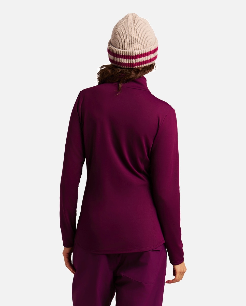 Forro polar de esquí de mujer REFABRIZ 1/4 zip Protest - Morado Morado-4