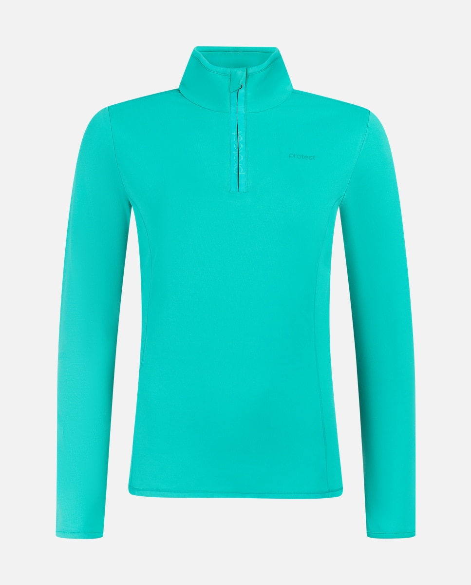Protest Forro polar de esquí de mujer REFABRIZ 1/4 zip Verde