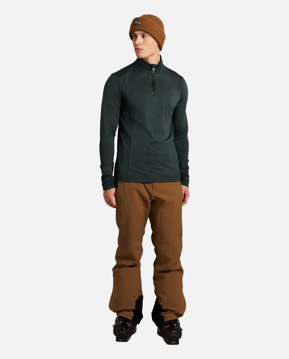Forro polar de esquí de hombre REWILL 1/4 zip Protest - Verde Verde-4