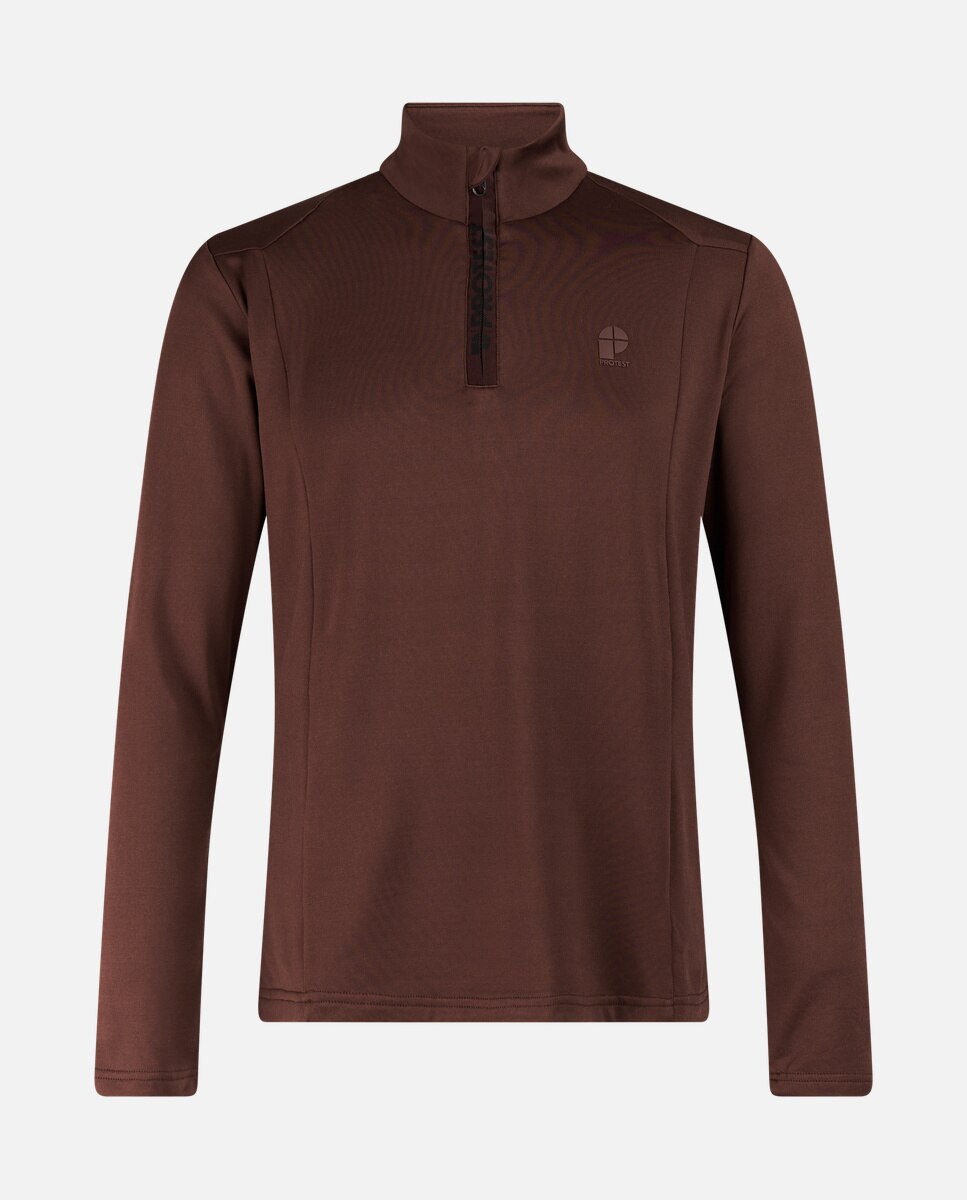 Forro polar de esquí de hombre REWILL 1/4 zip Protest - Marrón Marrón-7