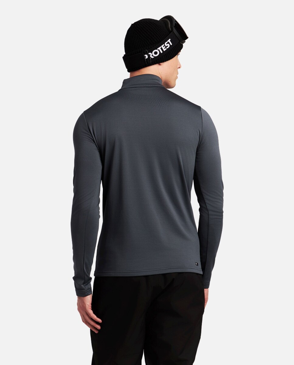 Forro polar de esquí de hombre REWILL 1/4 zip Protest - Gris Gris-3