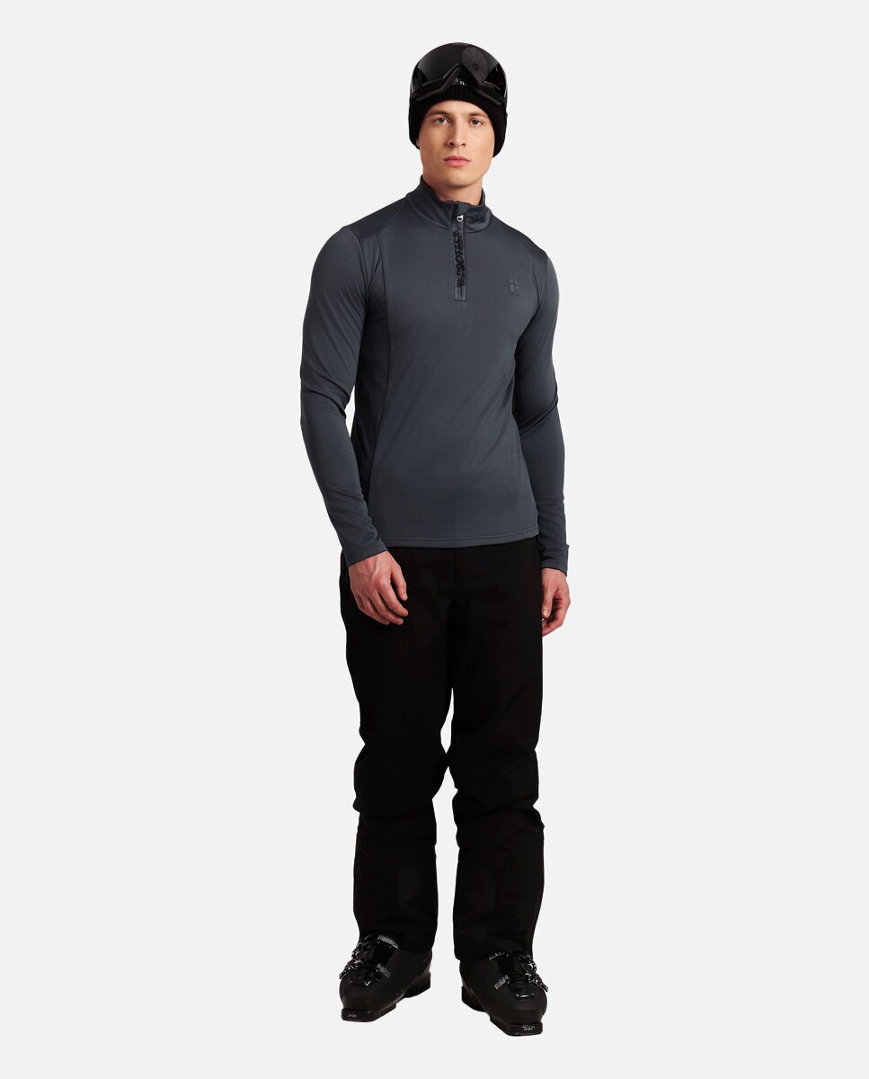 Forro polar de esquí de hombre REWILL 1/4 zip Protest - Gris Gris-4