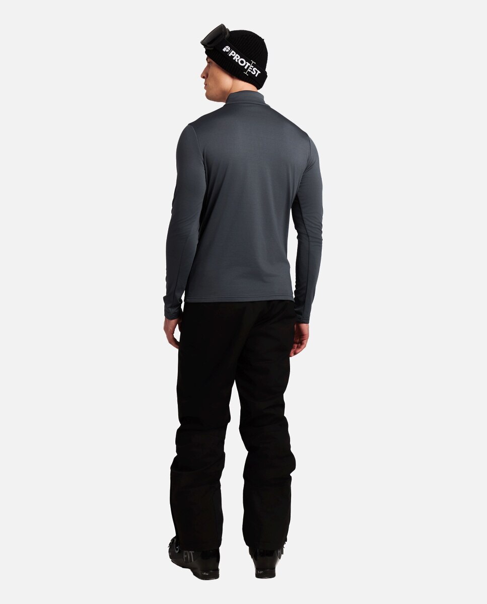 Forro polar de esquí de hombre REWILL 1/4 zip Protest - Gris Gris-5