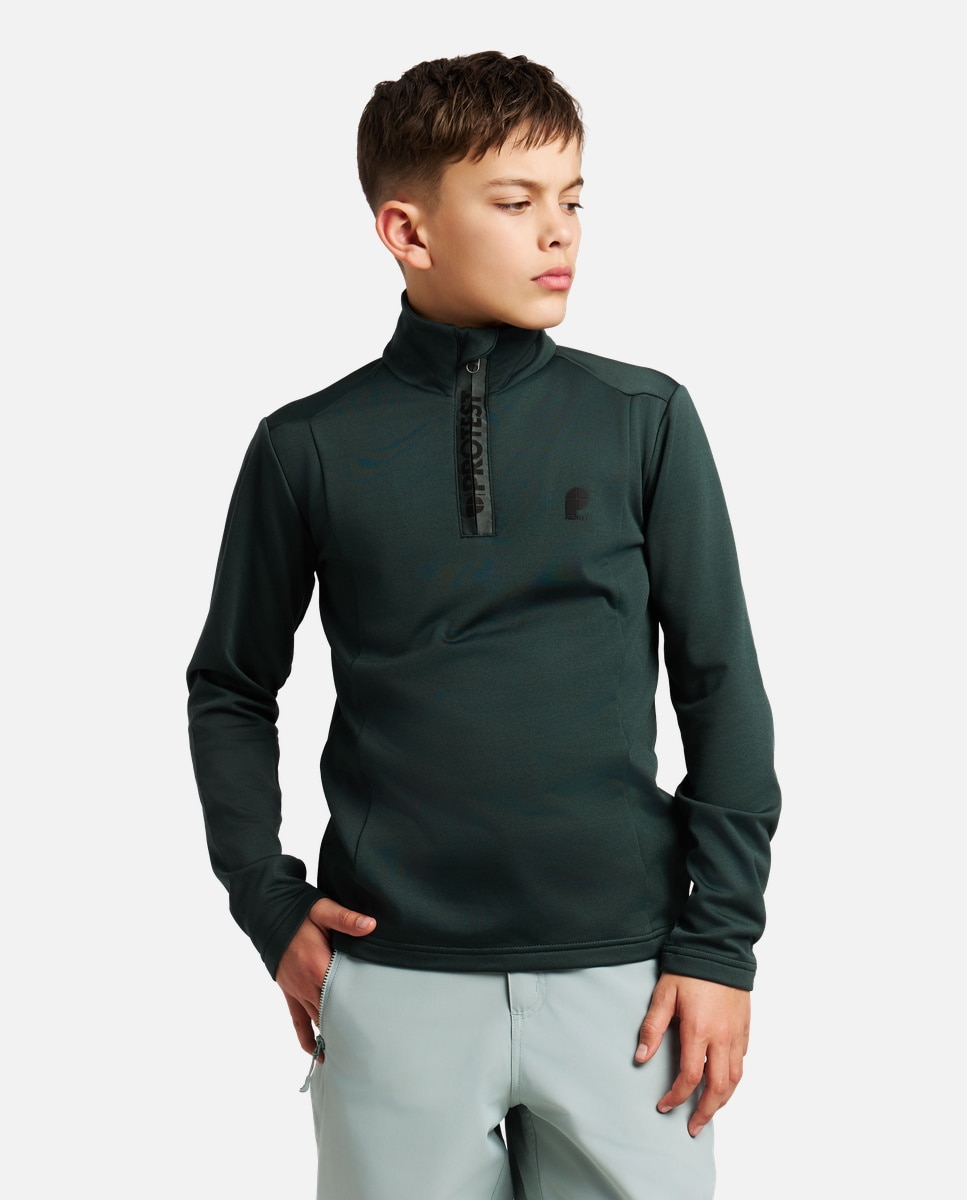 Imagen 0 de Forro polar de esquí de niño REWILLOWY JR 1/4 zip Protest Verde