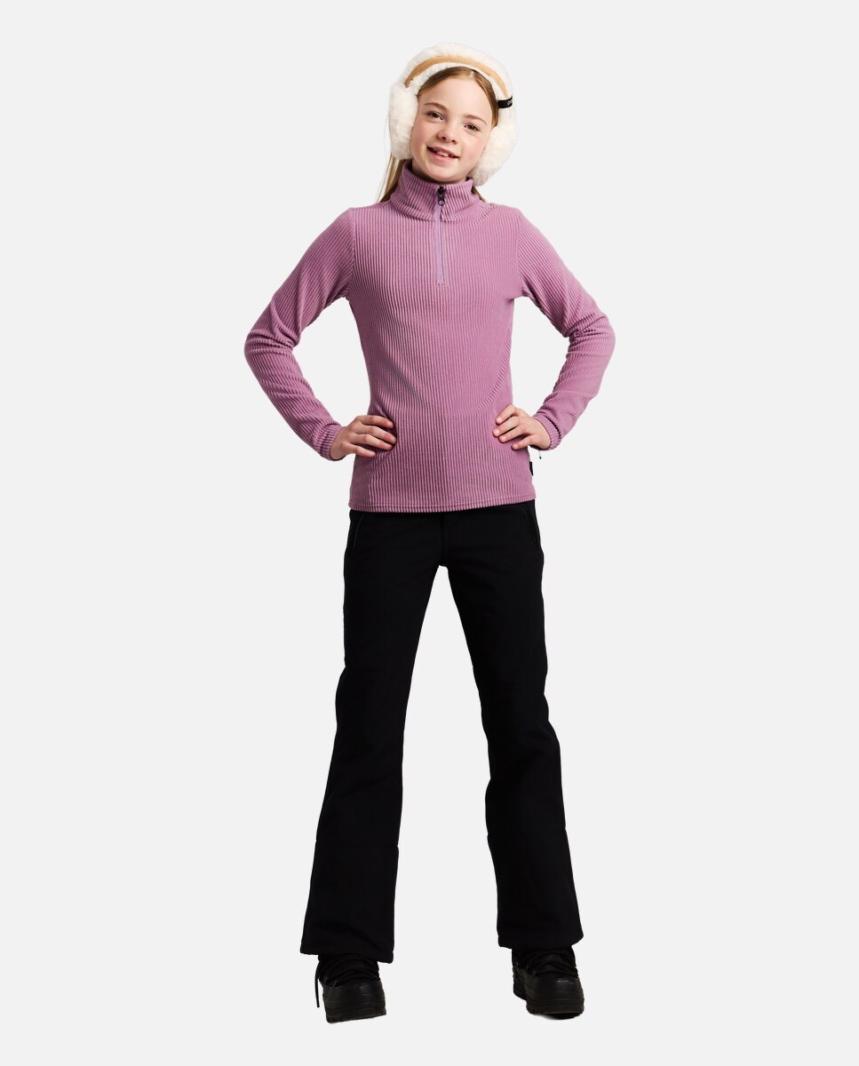 Forro polar de esquí de niño ZORA JR 1/4 zip Protest - Morado Morado-3