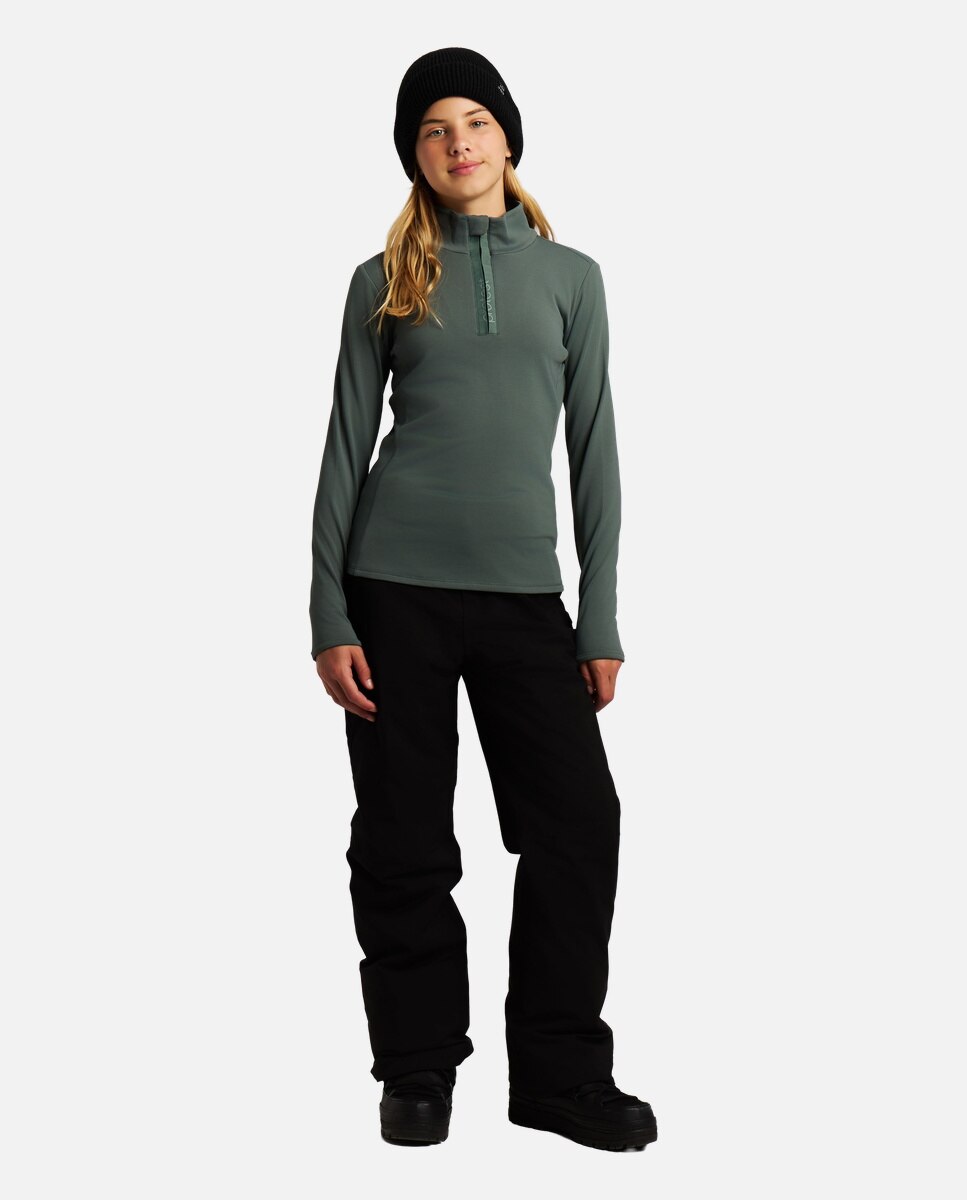 Imagen 3 de Forro polar de esquí de niño REFABRIZOY JR 1/4 zip Protest - Verde Verde