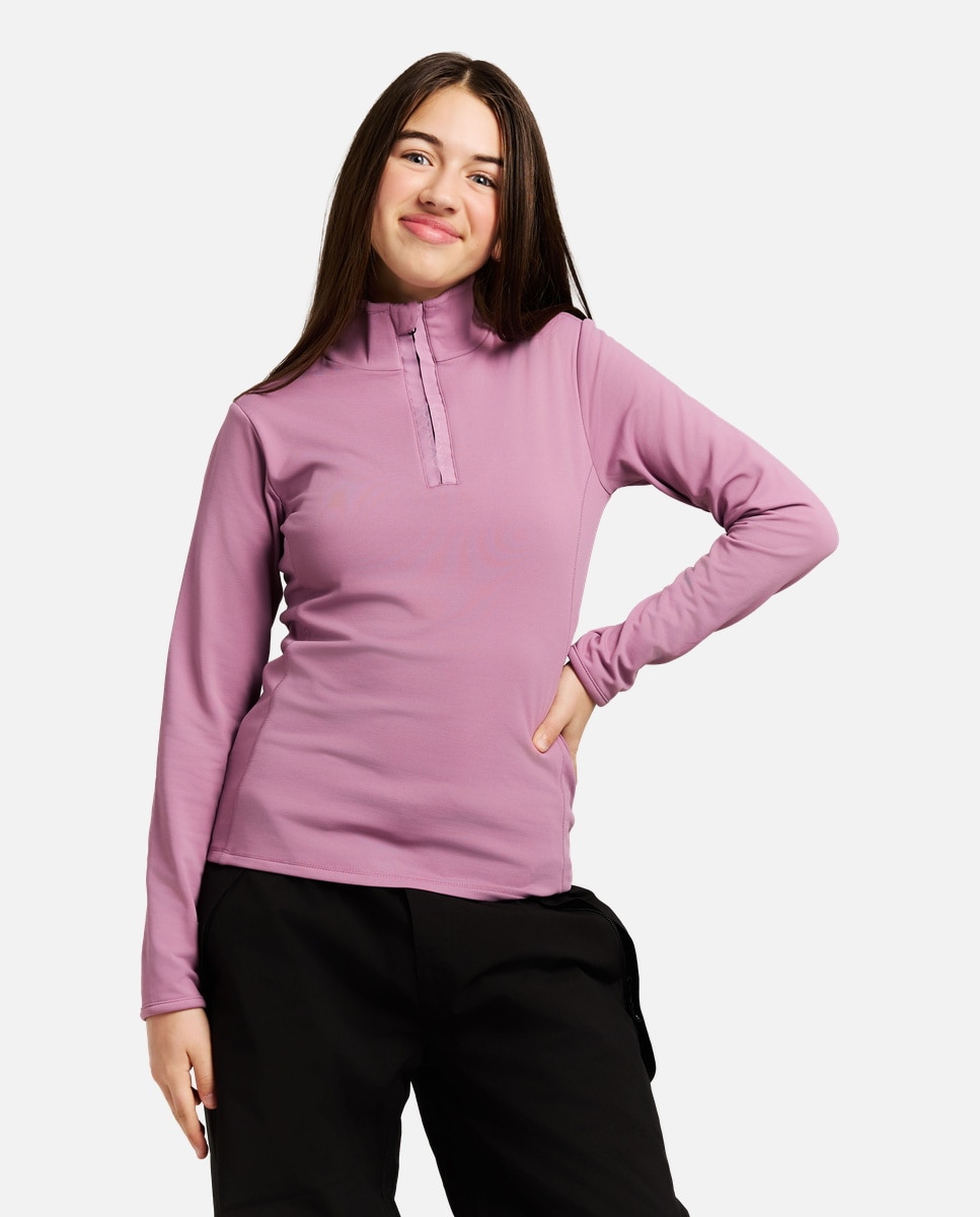Imagen 0 de Forro polar de esquí de niño REFABRIZOY JR 1/4 zip Protest Morado