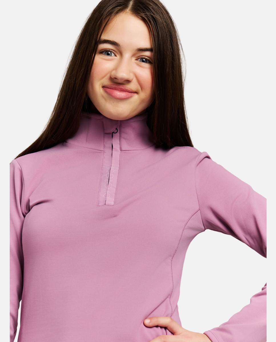 Forro polar de esquí de niño REFABRIZOY JR 1/4 zip Protest - Morado Morado-4