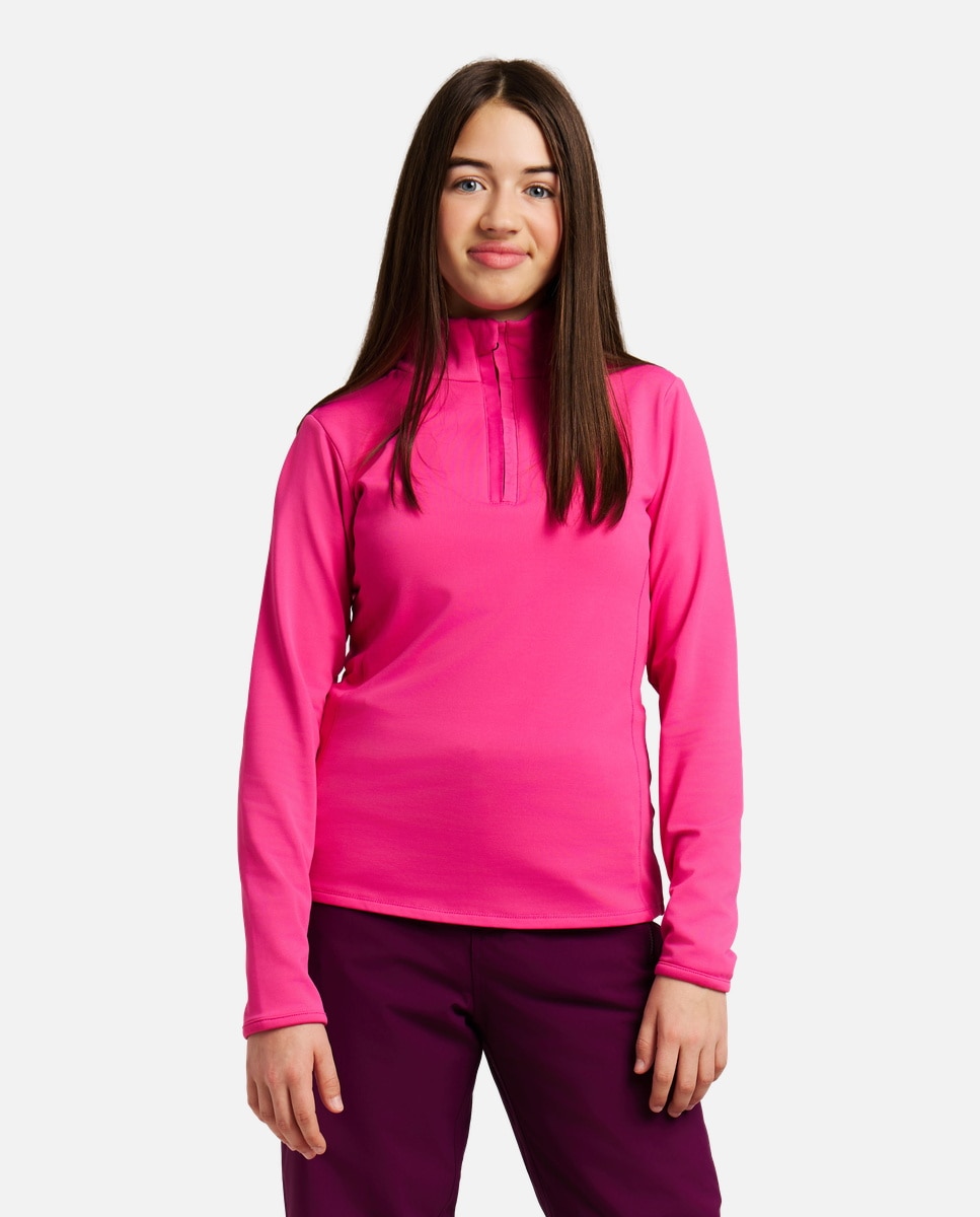 Protest Forro polar de esquí de niño REFABRIZOY JR 1/4 zip Rosa