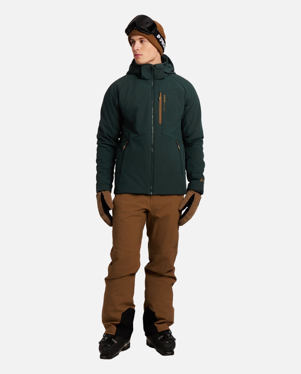 Protest Chaqueta de esquí de hombre Akas Verde