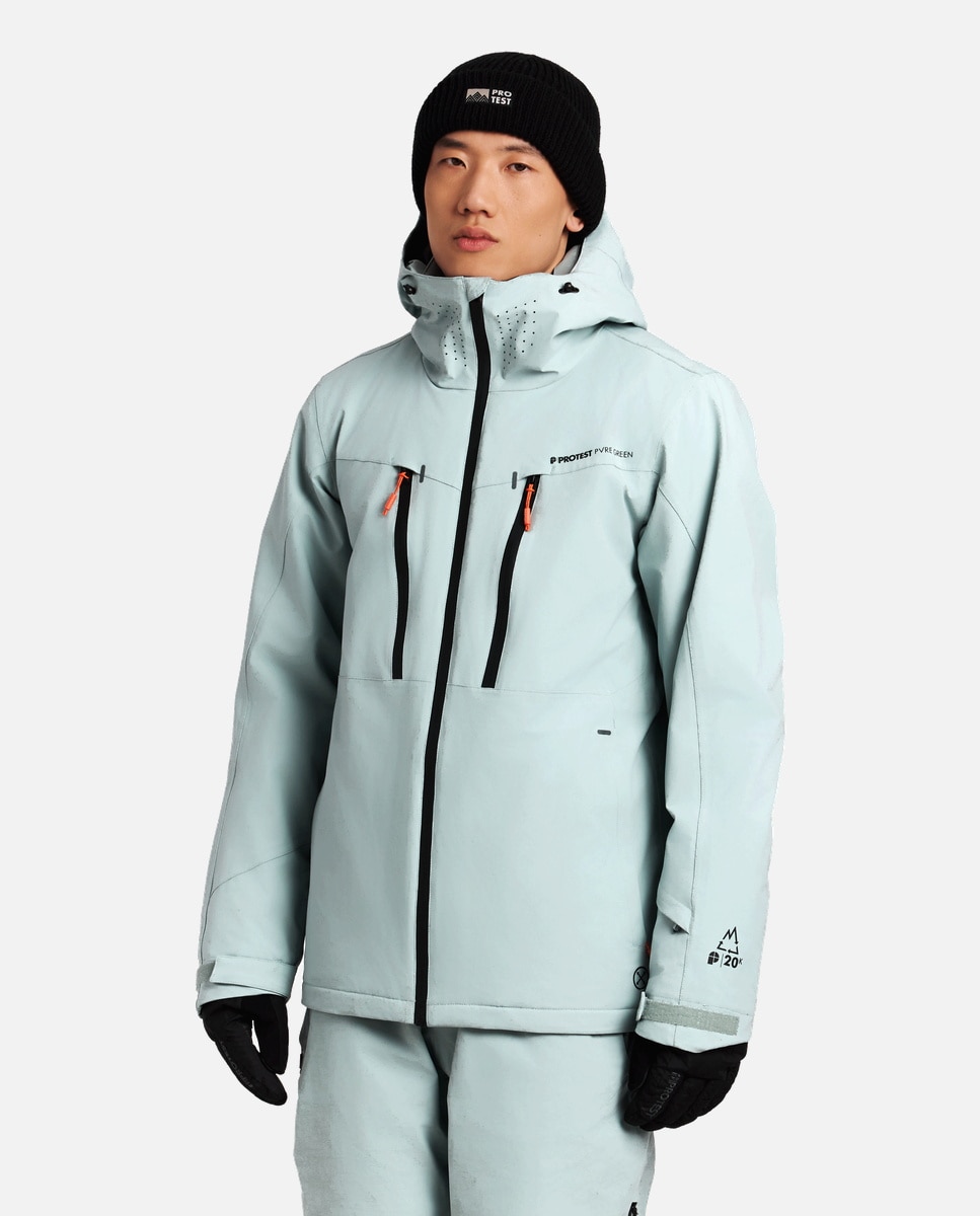 Protest Chaqueta de esquí de hombre TIMOTHY Gris
