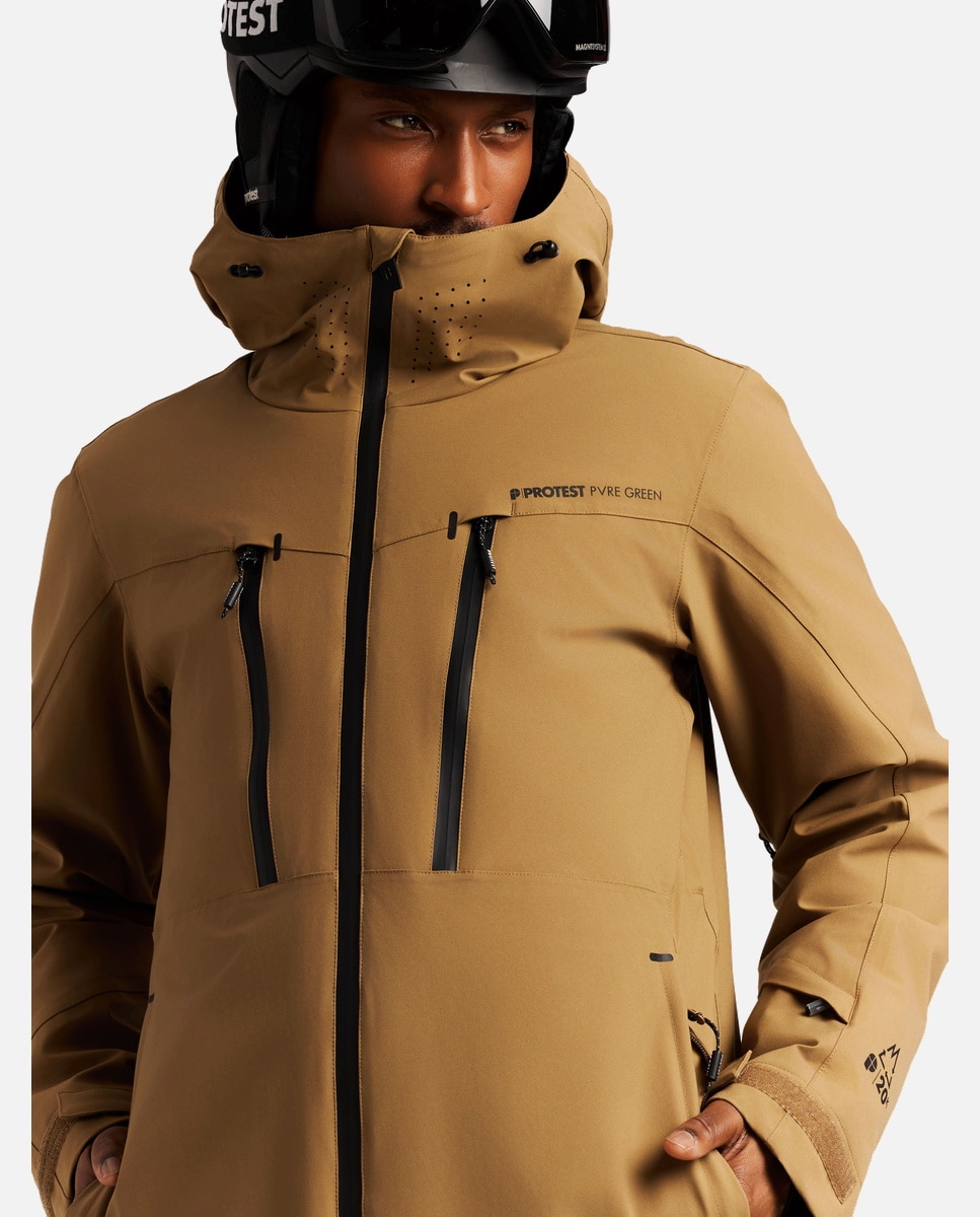 Imagen 6 de Chaqueta de esquí de hombre TIMOTHY Protest - Marrón Marrón