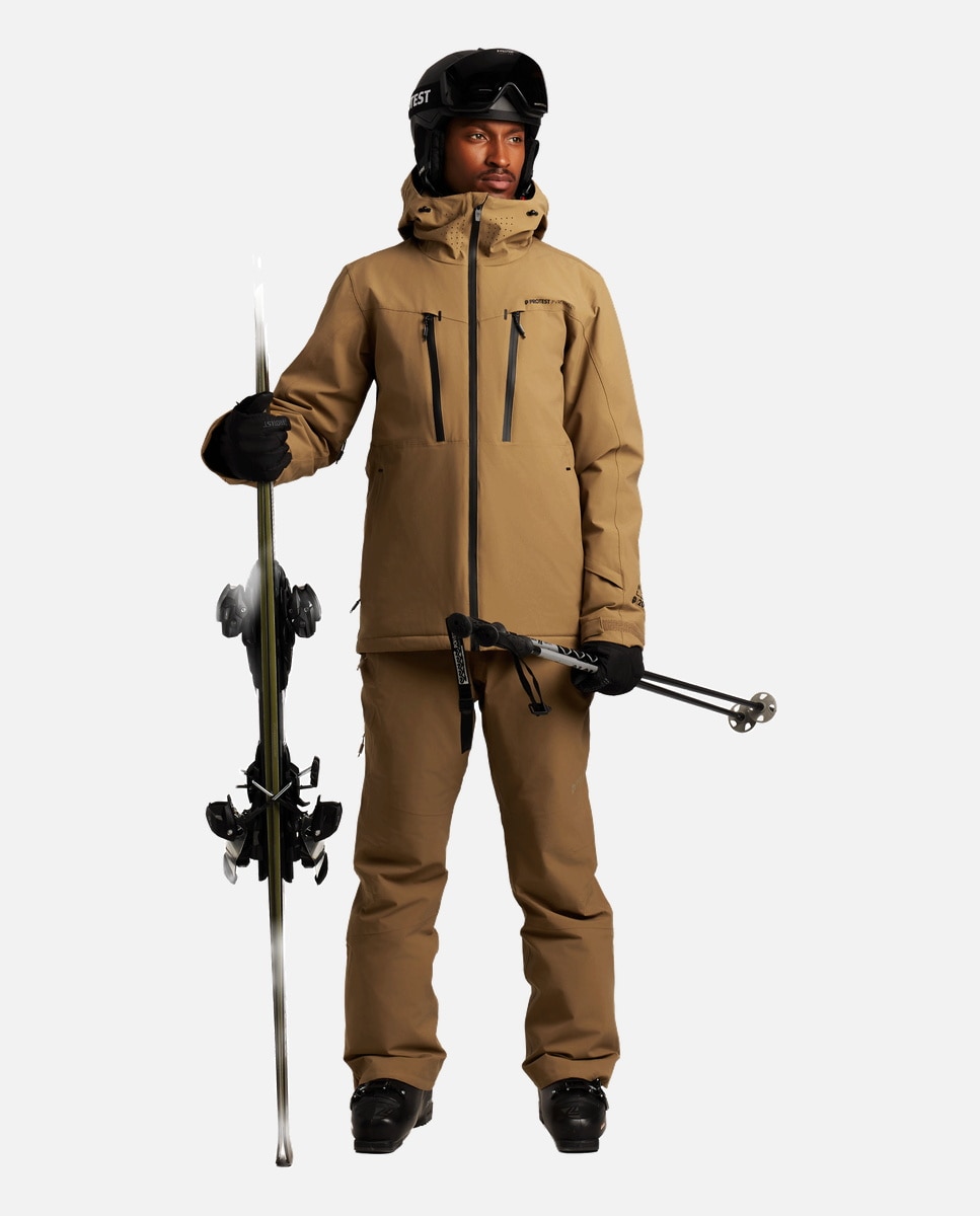 Imagen 10 de Chaqueta de esquí de hombre TIMOTHY Protest - Marrón Marrón