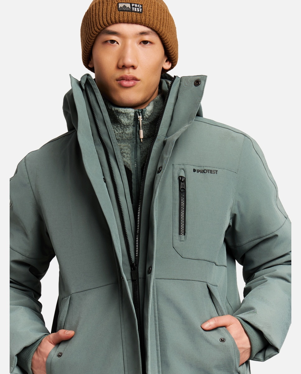 Imagen 6 de Chaqueta de esquí de hombre HEMLEY outdoor long Protest - Verde Verde