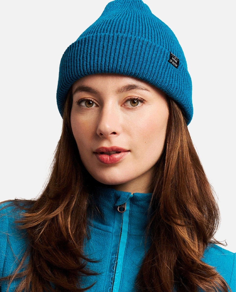Gorro tejido de mujer Kobuk Protest - Marrón claro Azul-1