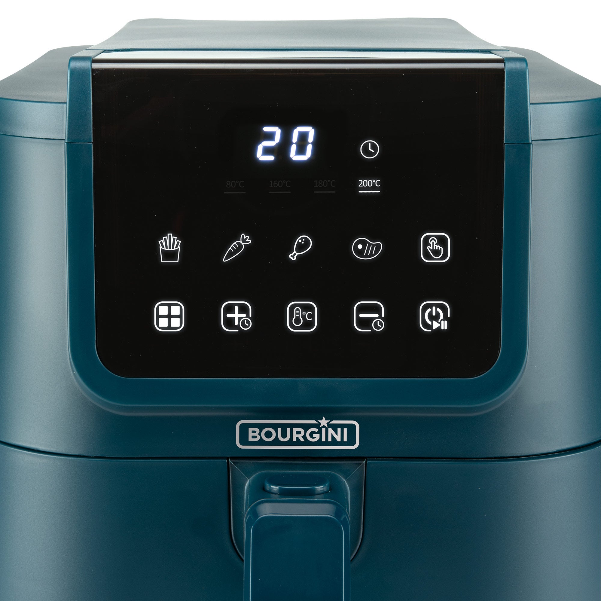 Freidora de aire Bourgini libre de PFAS Health fryer Slim con cesta de Cerámica ECO de 8 L - Azul Azul-4
