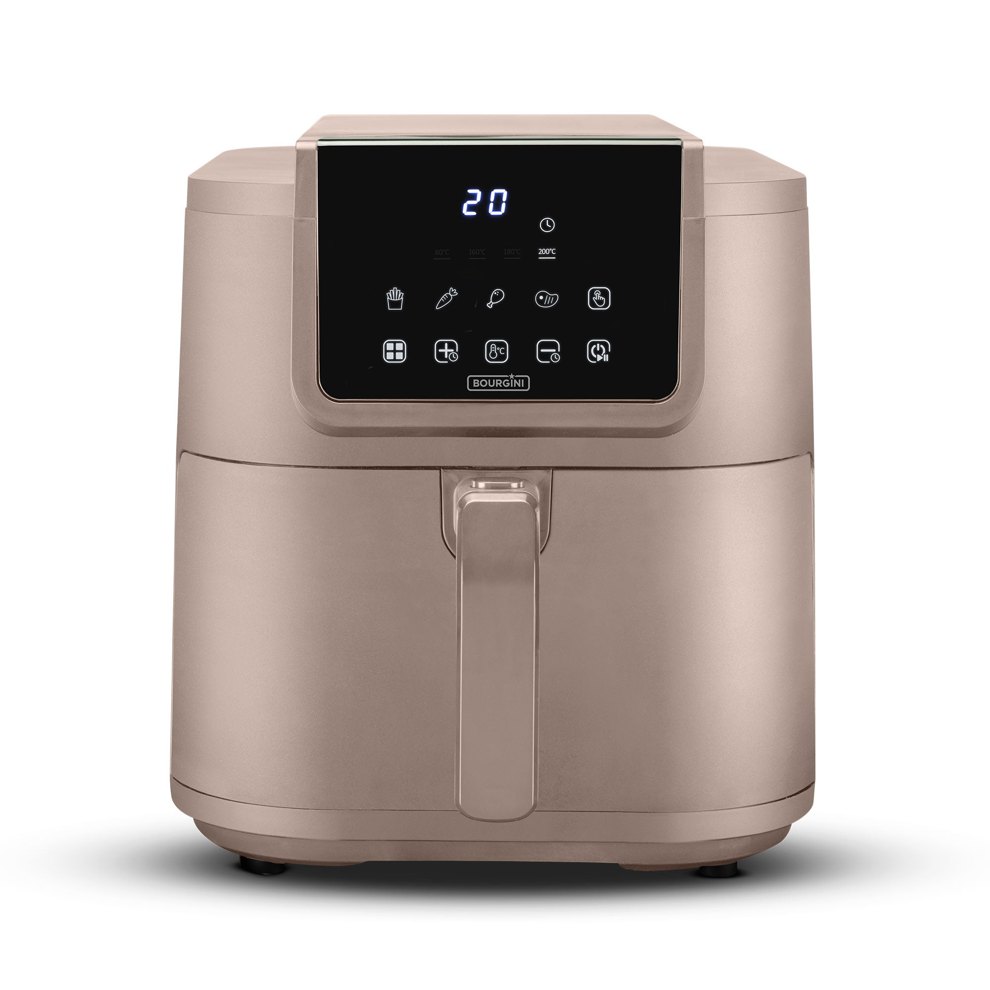 Bourgini – Freidora de aire Bourgini libre de PFAS Health fryer Slim con cesta de Cerámica ECO de 8 L.