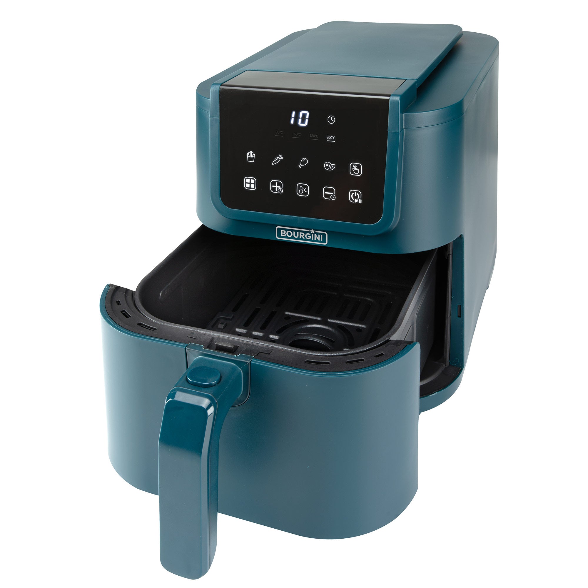 Freidora de aire Bourgini 5 L Health fryer Slim con cesta de Cerámica ECO libre de PFAS - Azul Azul-2