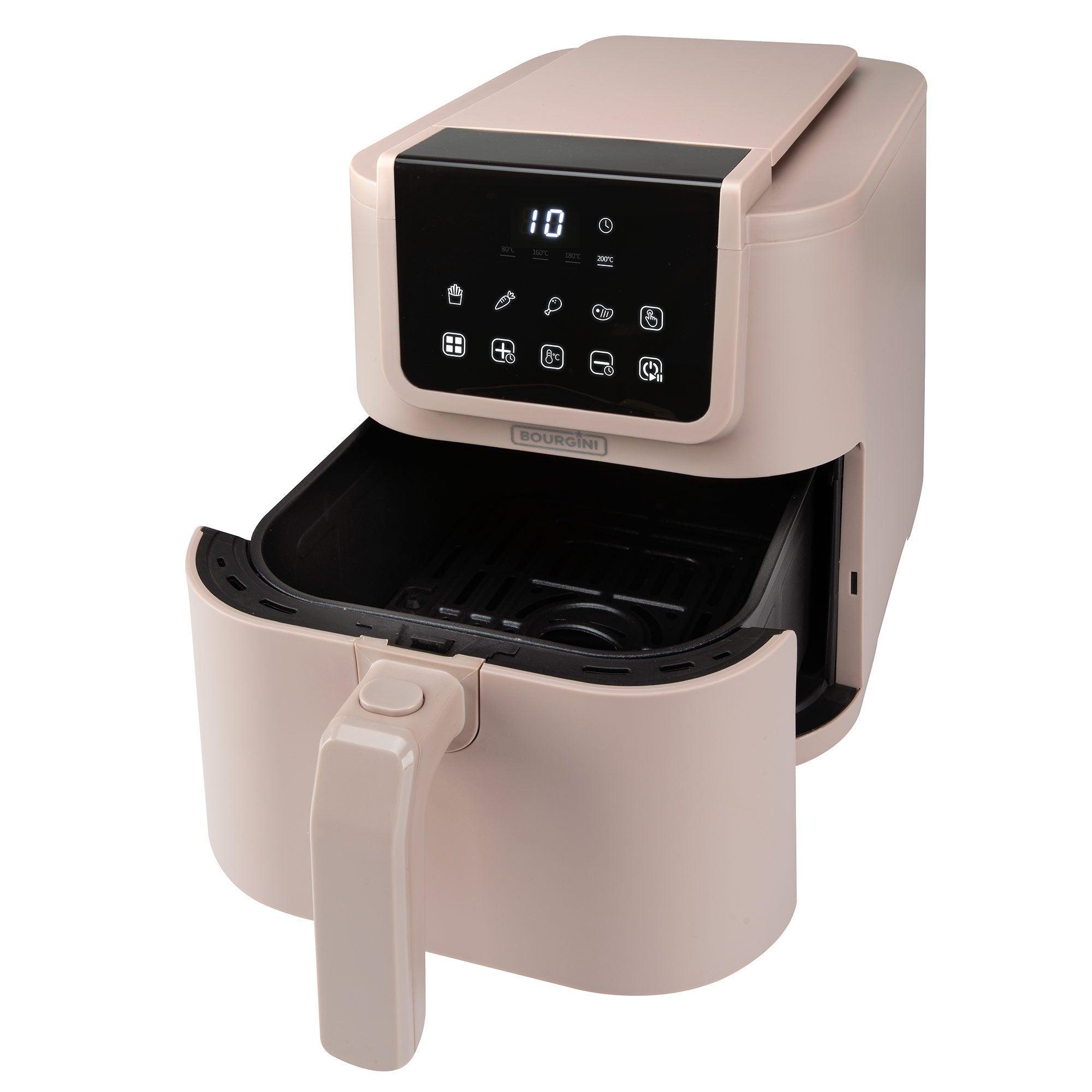 Freidora de aire Bourgini 5 L Health fryer Slim con cesta de Cerámica ECO libre de PFAS - Beige Beige-2