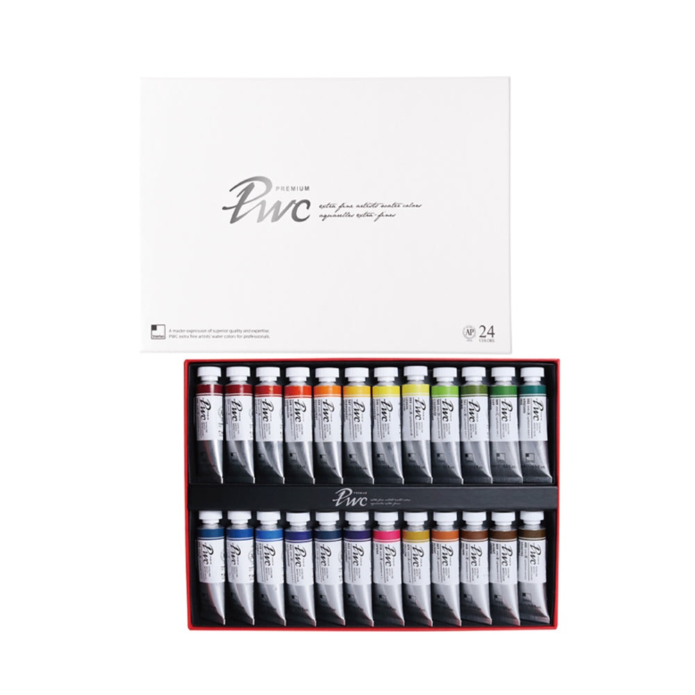 Set Acuarela extra fina PWC ShinHan 15ml  24 Tubos