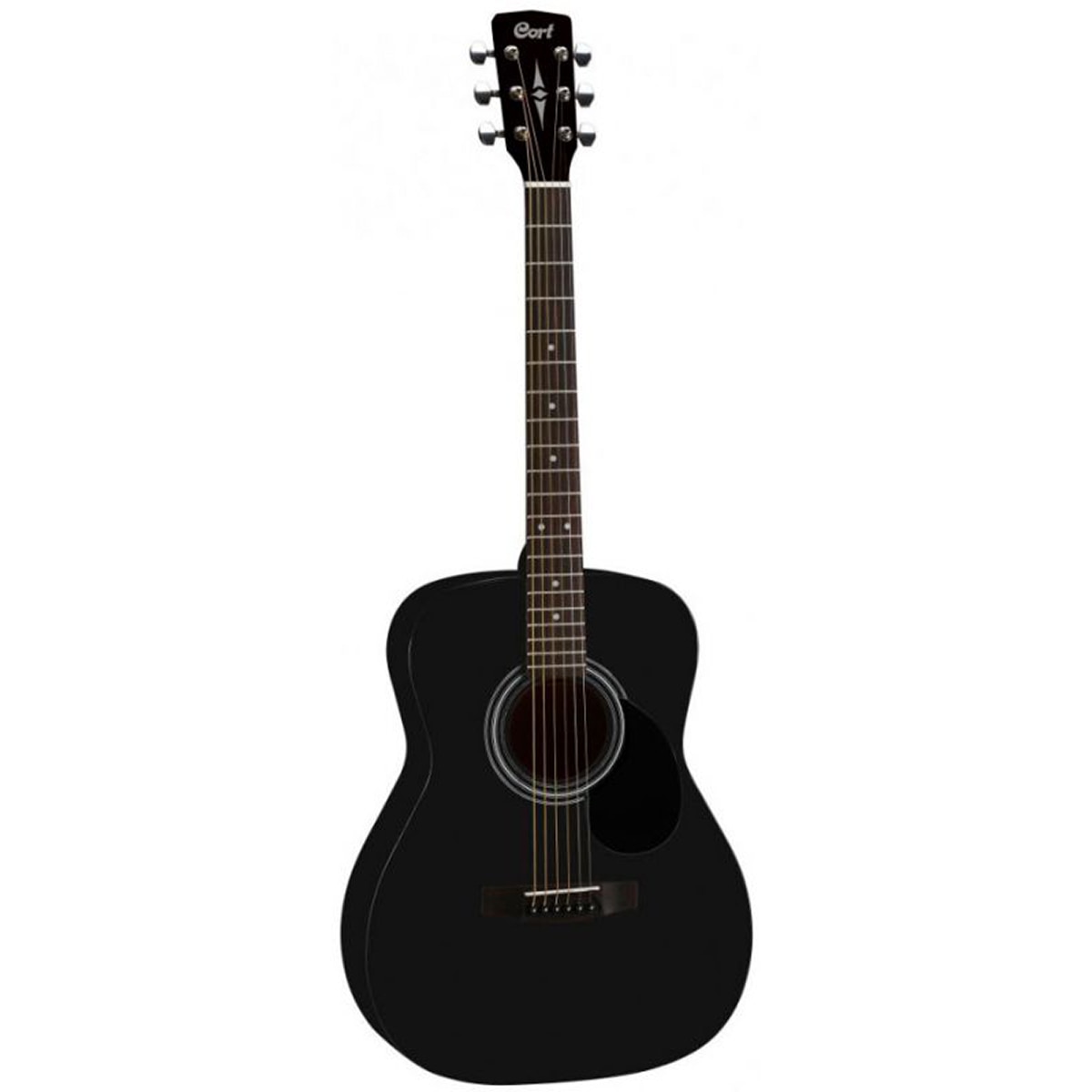 Imagen 0 de Guitarra acústica de 6 cuerdas Cort Af510 Bks Negro