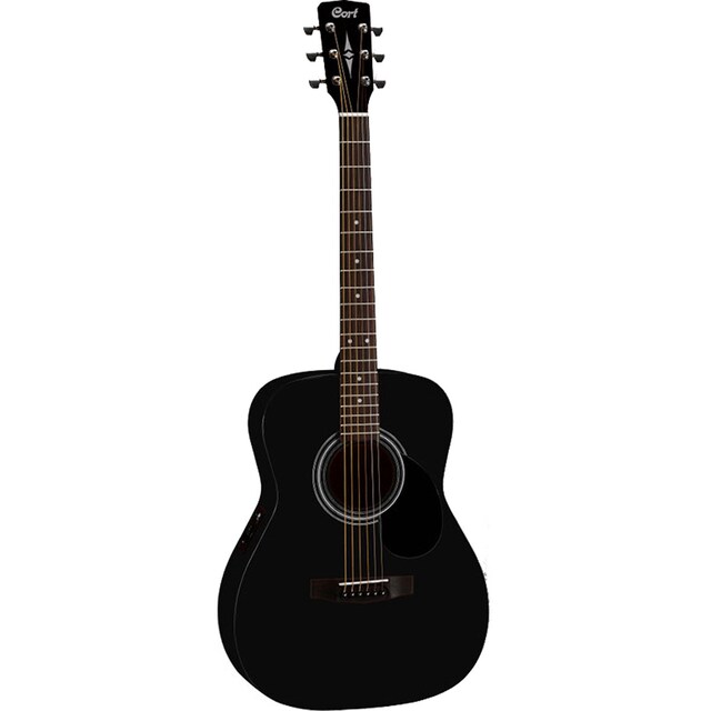 Imagen 0 de Guitarra electroacústica de 6 cuerdas Cort Af510E Bks