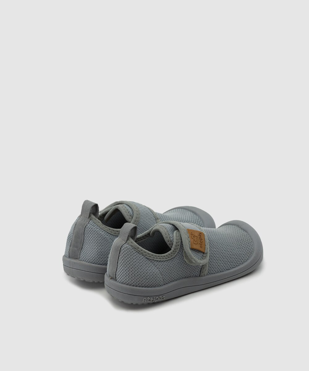 Zapatillas deportivas de bebé con cierre adherente color - Attipas - Gris Gris-2