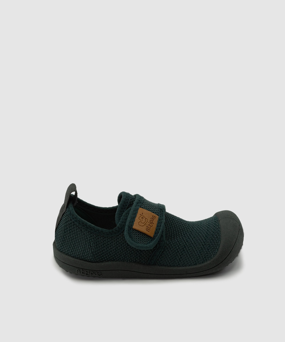 Zapatillas deportivas de bebé con cierre adherente color - Attipas - Verde oscuro Verde oscuro-1