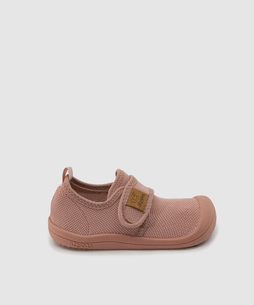 Imagen 0 de Zapatillas deportivas de bebés  con cierre adherente color rosa