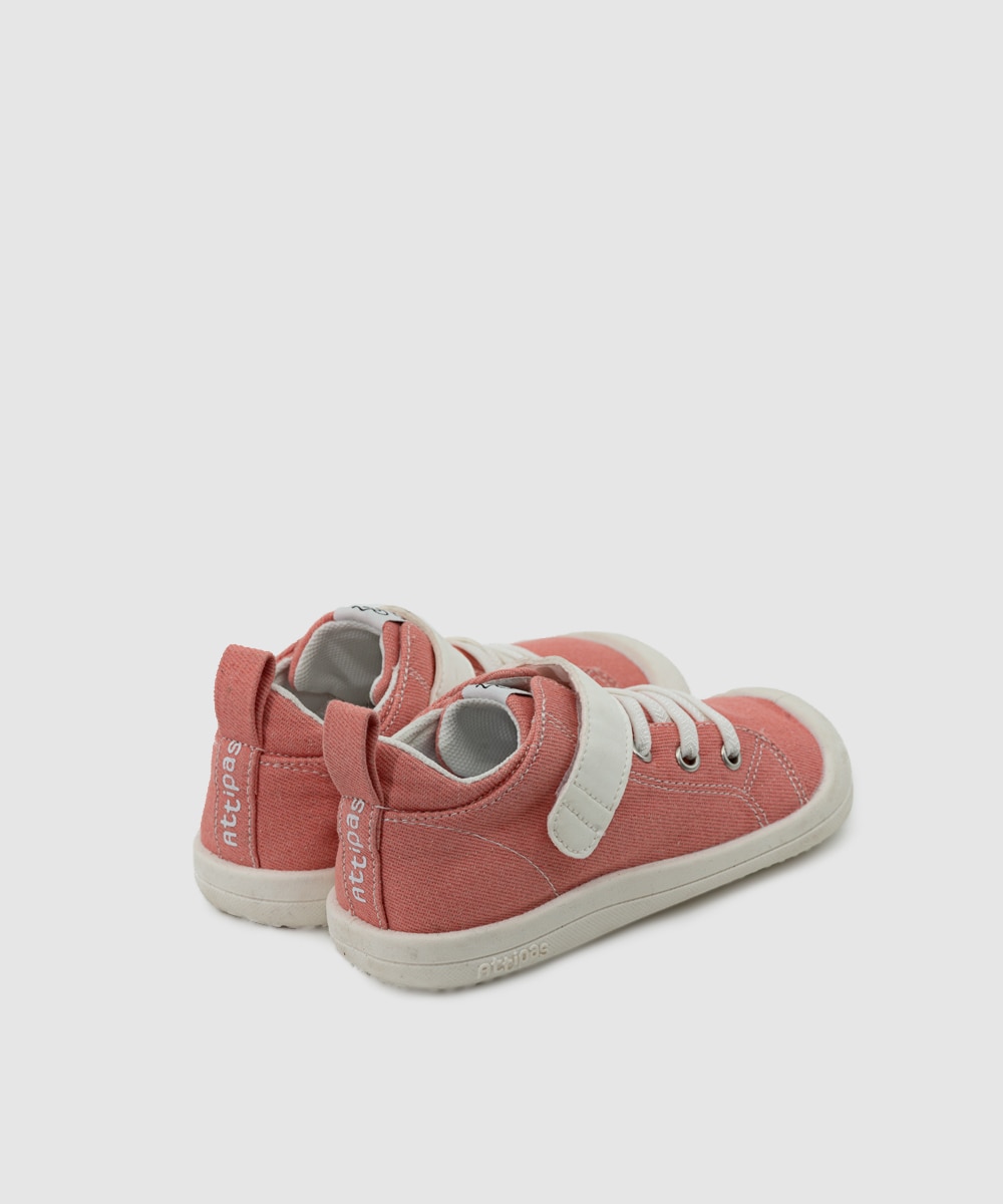 Zapatillas deportivas de bebé tejido denim con cierre adherente color - Attipas - Rosa Rosa-2