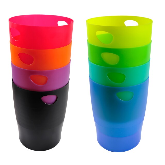 Imagen 0 de Pack de 8 Papaleras ECOBIN - Exacompta 45399D - 25 Litros, tamaño: 26,3 x26,3x33,5 cm