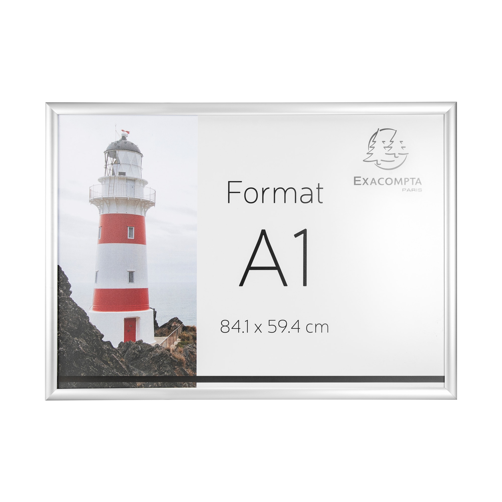 Marco de pared - Exacompta 8194358D - Aluminio, A1.