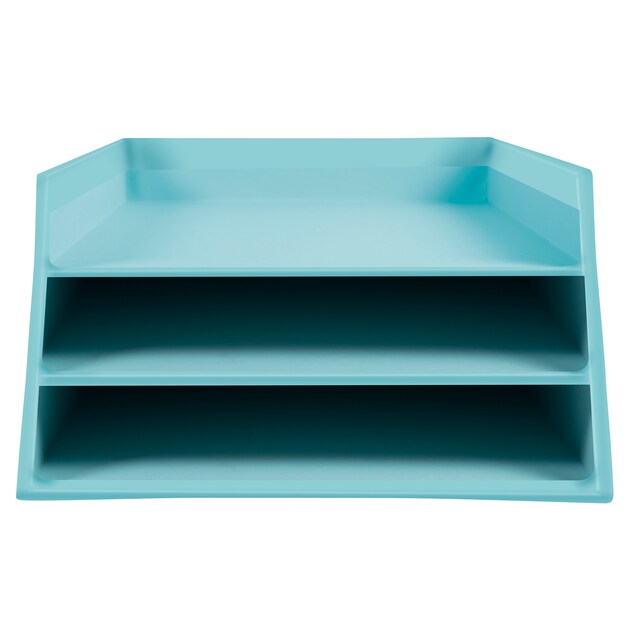 Imagen 0 de Pack de 4 Bandejas de correo - Exacompta 13496D -  350x290x190mm - 3 niveles para documentos en formato A4 +