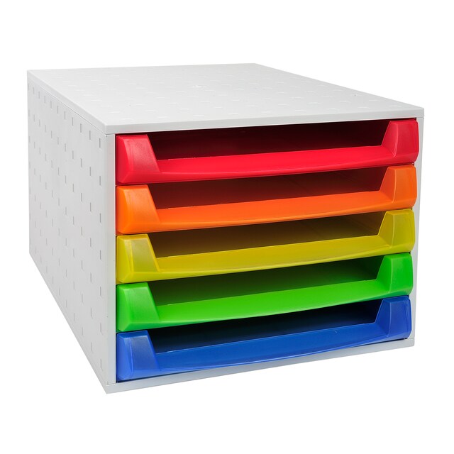 Imagen 0 de Módulo individual THE BOX- Exacompta 221098D - 5 cajones para documentos A4+, 387x284x218 mm