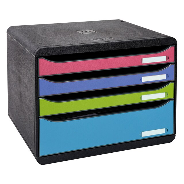 Imagen 0 de Módulo individual BIG-BOX PLUS HORIZON- Exacompta 3151928D -  4 cajones con stop de seguridad - 270x355x271 mm
