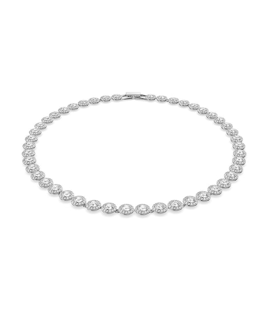Imagen 0 de Collar Angelic plateado con cristal transparente