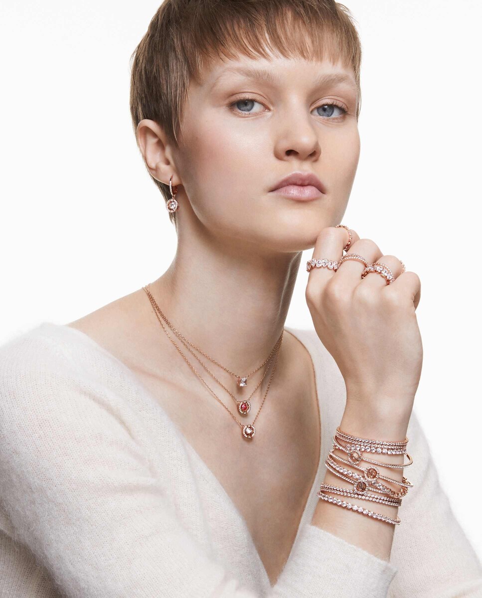 Anillo Vittore blanco con pedrería Blanco-7