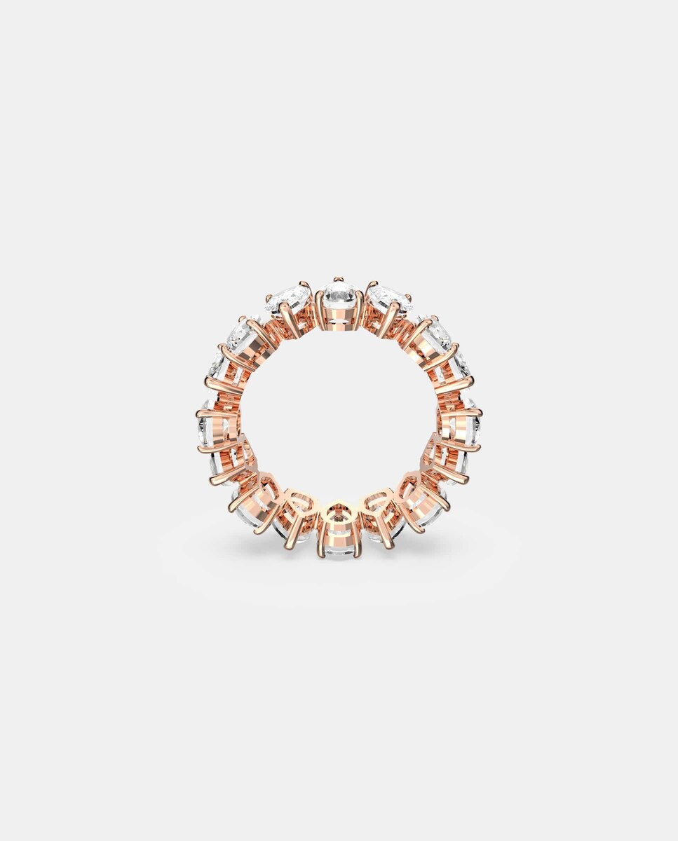 Anillo Vittore blanco con pedrería Blanco-5