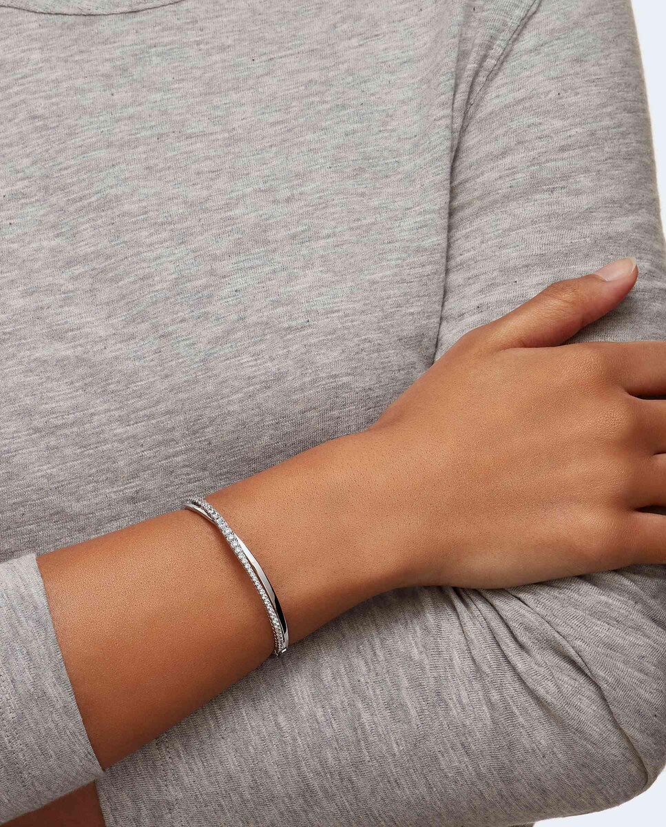 Anillo Vittore blanco con pedrería Blanco-6