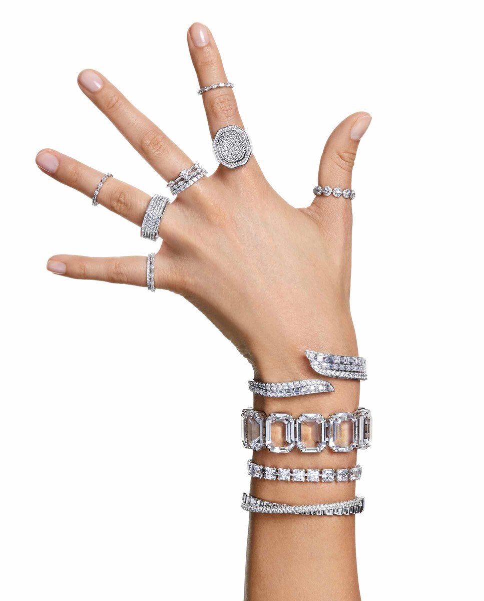 Anillo Constella con pedrería Blanco-5