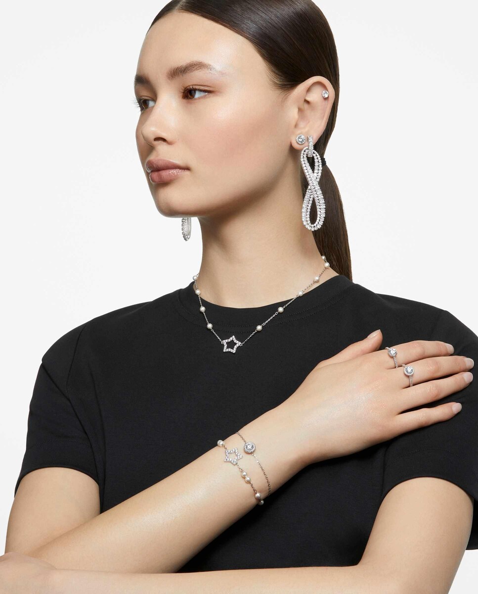 Anillo Constella con pedrería Blanco-6