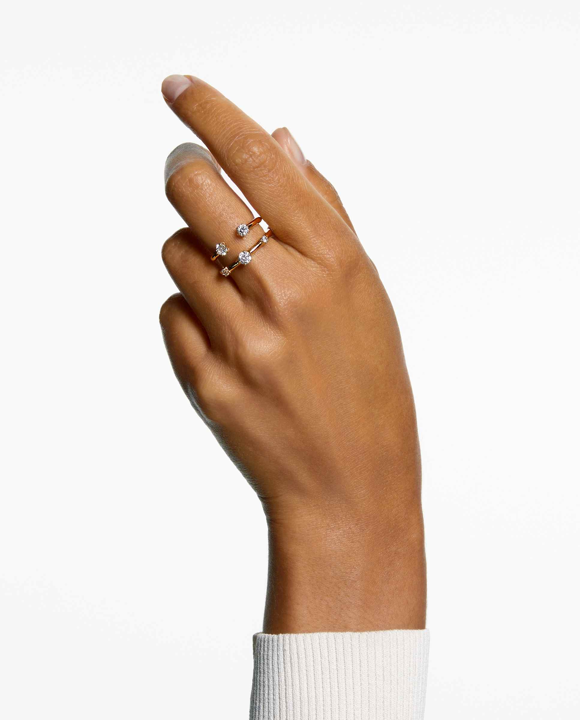 Anillo constella con pedrería - Swarovski - Blanco Blanco-8