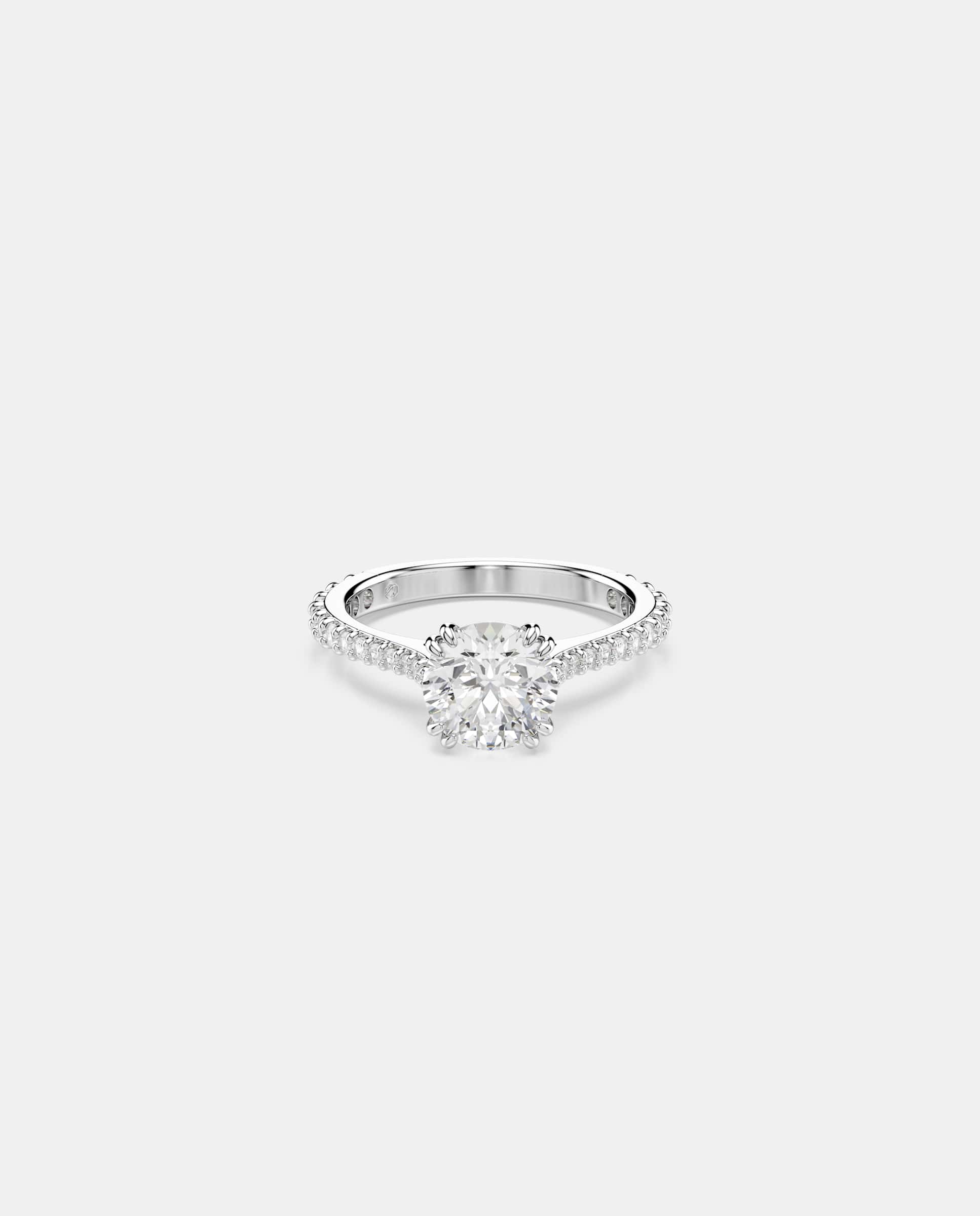 Anillos constella con cristales y circonitas - Blanco Blanco-6