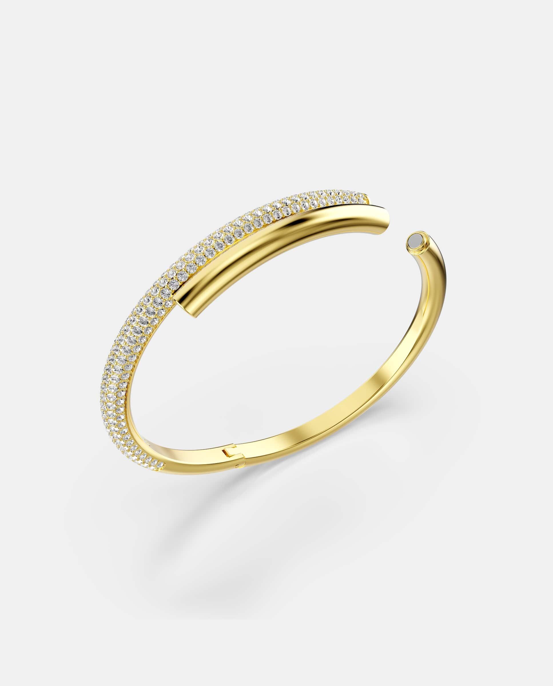 Imagen 3 de Brazalete dextera con cierre oculto - Swarovski - Blanco Blanco