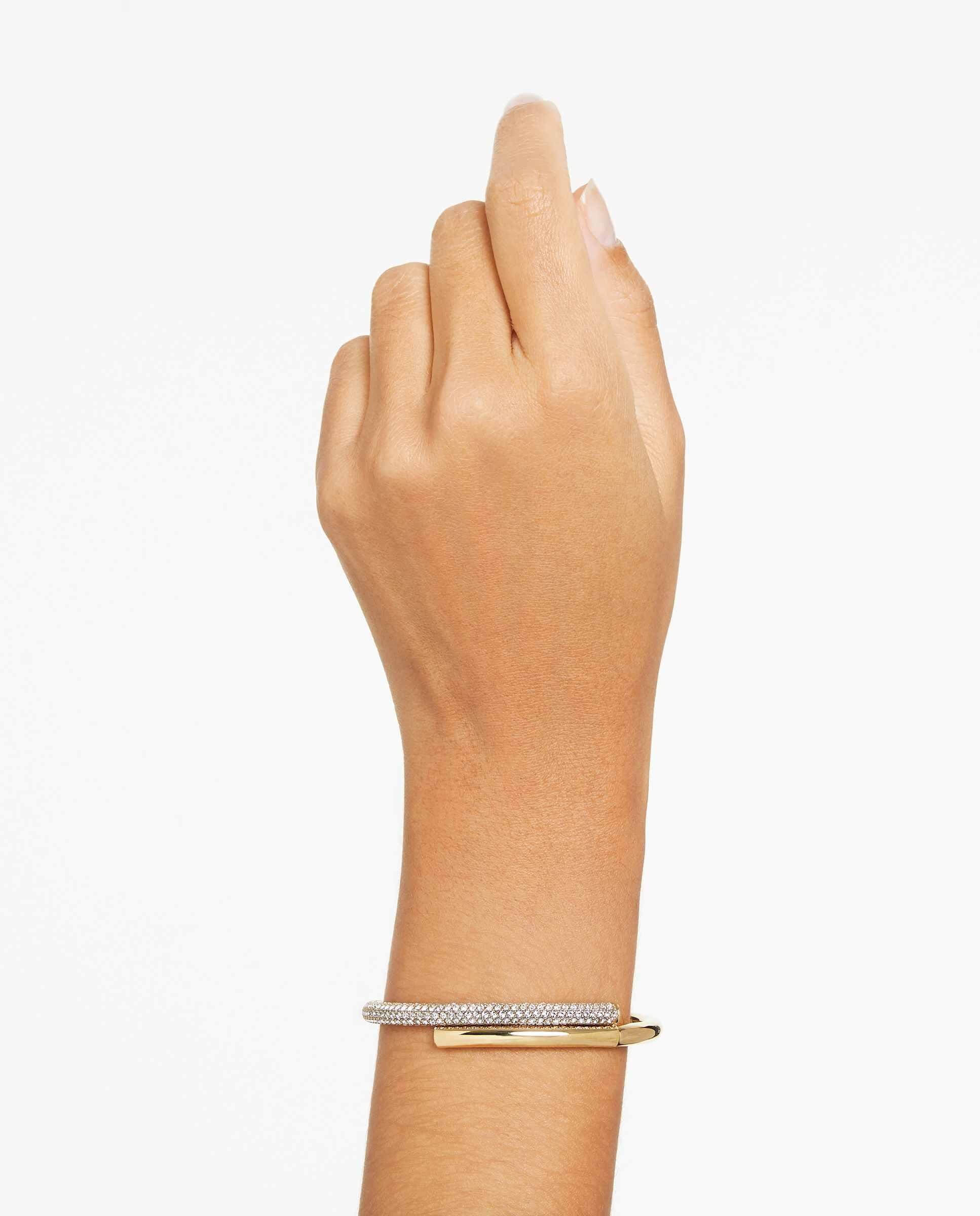 Imagen 5 de Brazalete dextera con cierre oculto - Swarovski - Blanco Blanco