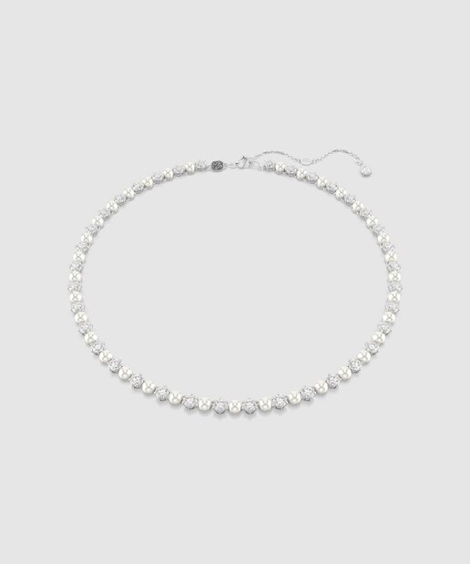 Imagen 0 de Collar Tennis Matrix bañado en rodio con perla y circonitas