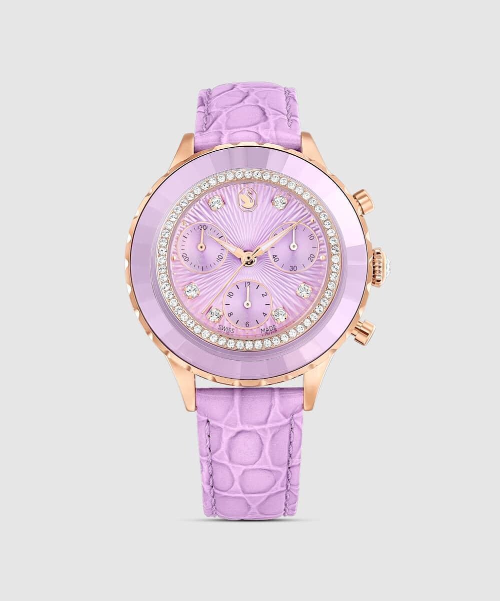 Reloj de mujer Octea en color morado · Swarovski · El Corte Inglés