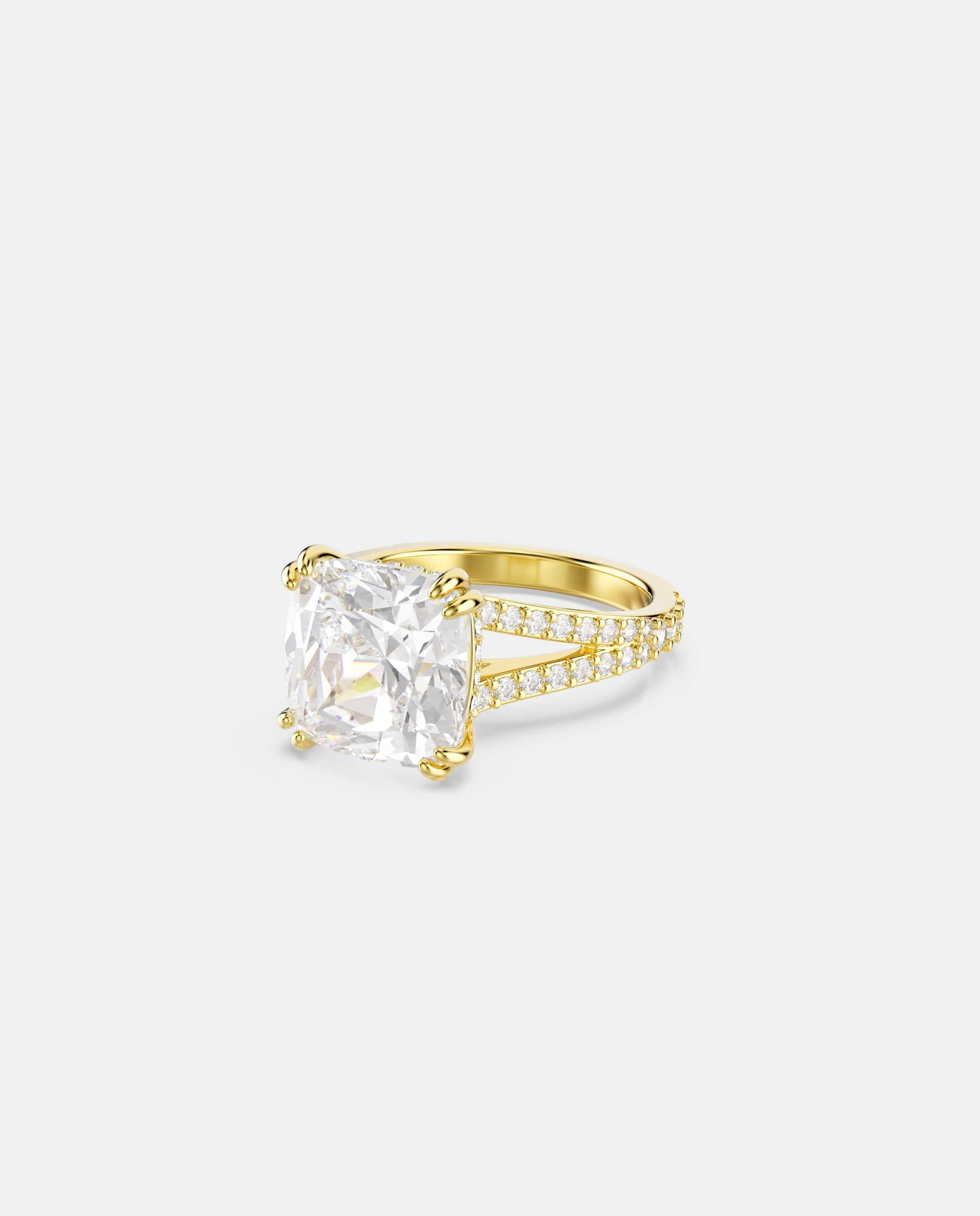 Imagen 1 de Anillo de cóctel stilla con circonita en talla cuadrada - Swarovski - Blanco Blanco