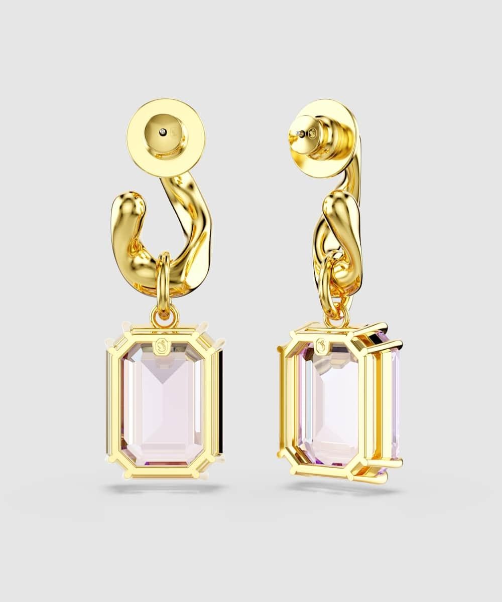 Imagen 5 de Pendientes de gota millenia con cristal - Swarovski - Morado Morado