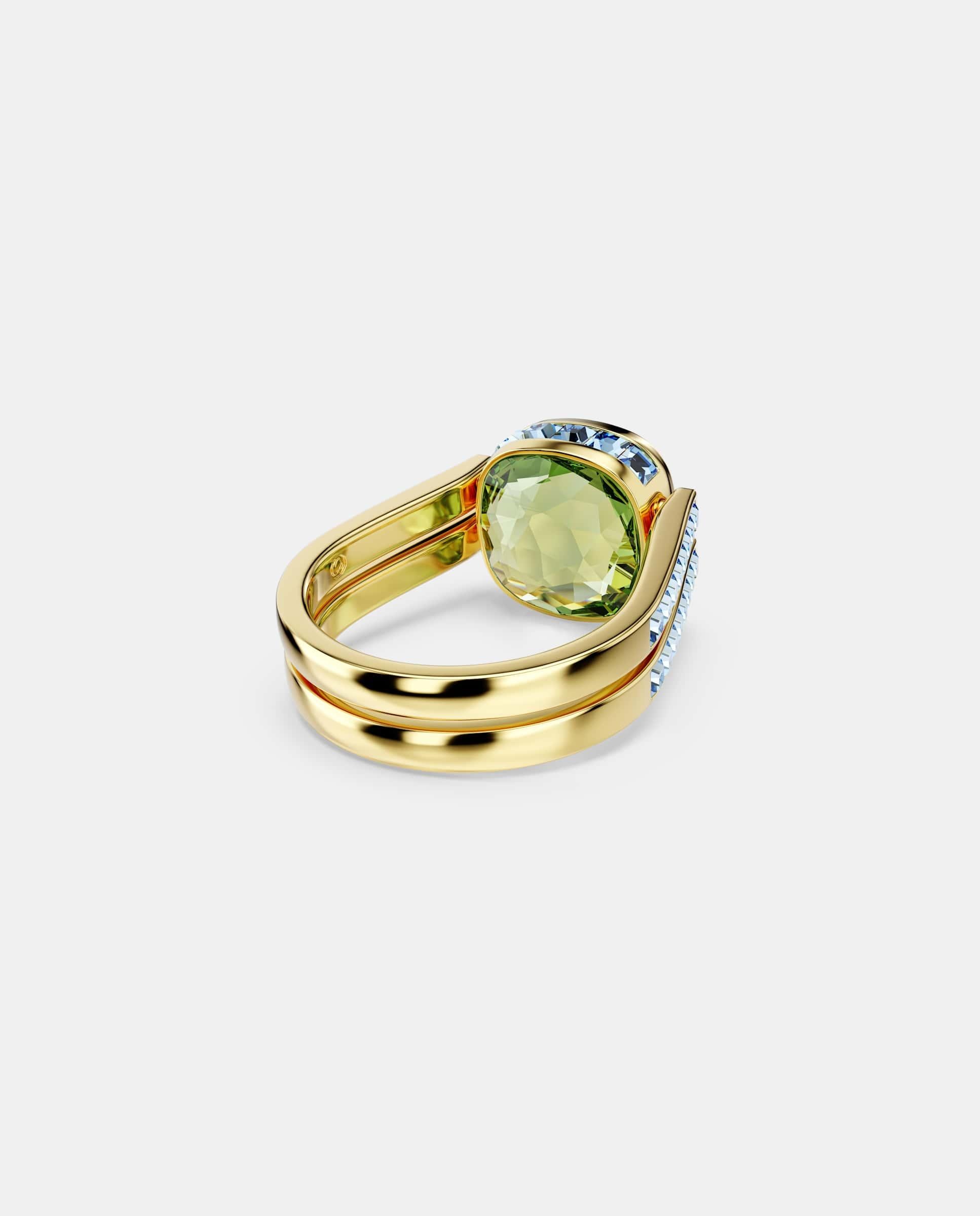 Imagen 7 de Anillo chroma bañado en oro con cristales - Swarovski - Multicolor Multicolor